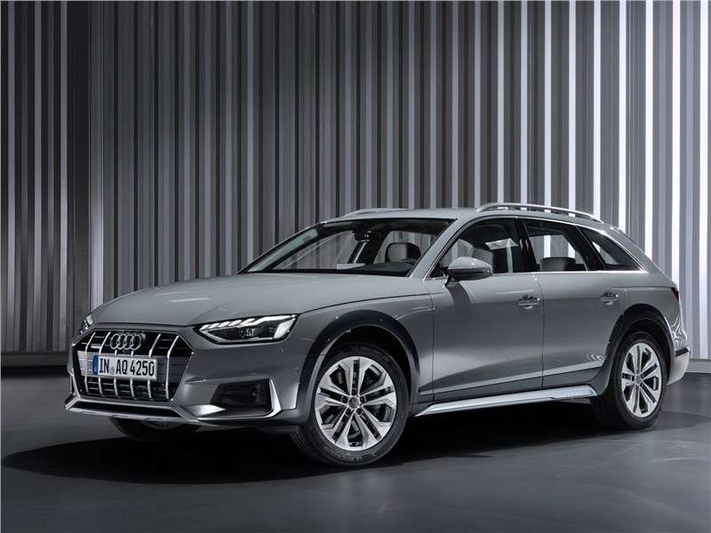 Фото Audi A4 allroad quattro - Audi A4 allroad quattro 2020 вид спереди сбоку