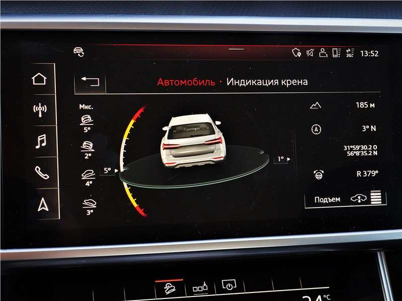 Фото Audi A6 allroad quattro - А вот это просто уникальный экран, такой индикацией может похвастать не каждый внедорожник и уж тем более кроссовер