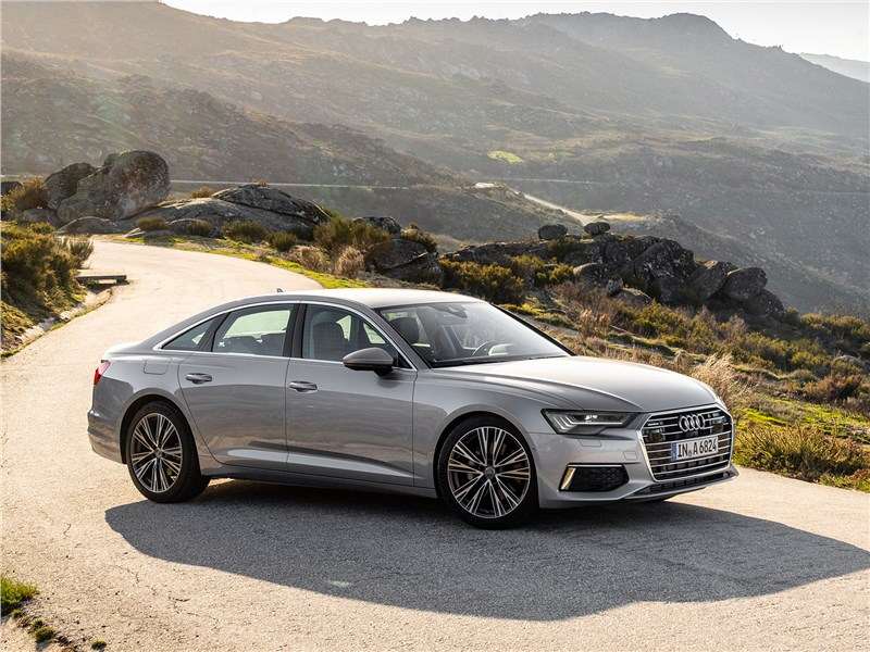 Фото Audi A6 - Audi A6 2019 вид спереди сбоку