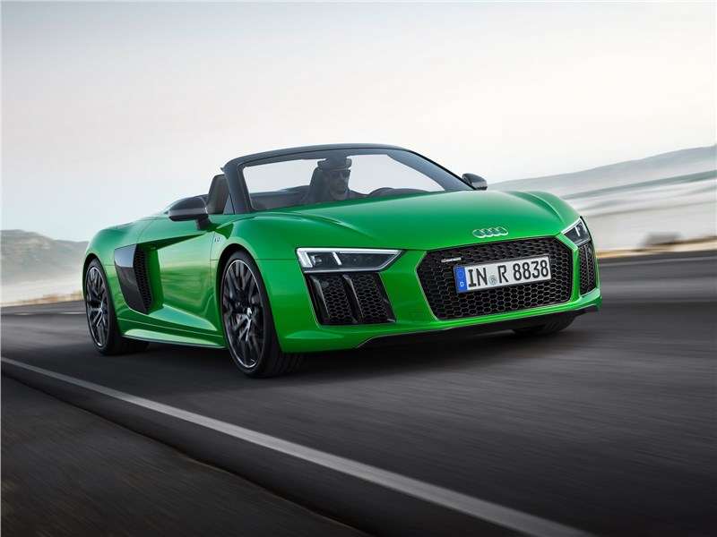 Фото Audi R8 - Audi R8 Spyder 2018 вид спереди