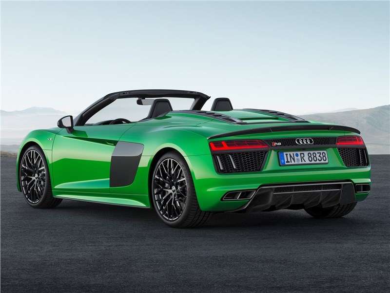 Фото Audi R8 - Audi R8 Spyder 2018 вид сзади
