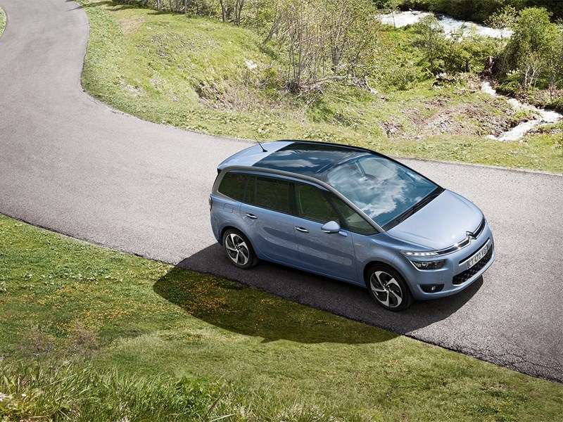 Фото Citroen C4 Grand Picasso - Citroen Grand C4 Picasso 2014 вид сверху