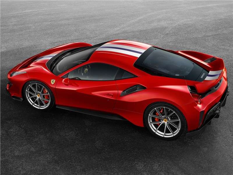 Фото Ferrari 488 Pista - Ferrari 488 Pista 2019 вид сбоку сверху