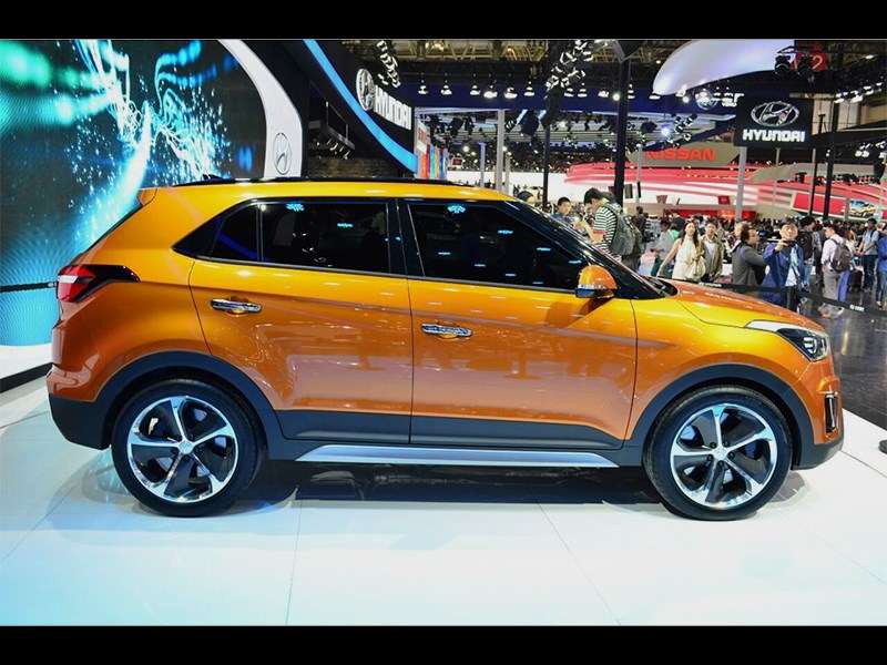 Фото Hyundai IX25 - Hyundai ix25 concept 2014 вид сбоку