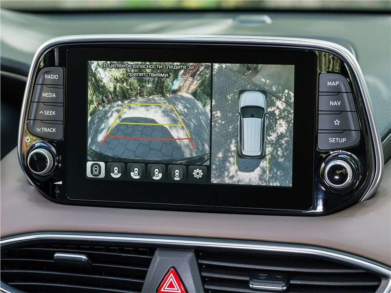 Фото Hyundai Santa Fe - Благодаря системе кругового обзора парковаться теперь – одно удовольствие