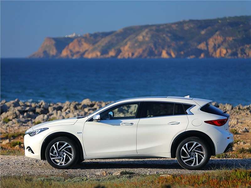 Фото Infiniti Q30 - Для легкового автомобиля у Infiniti Q30 довольно высокий дорожный просвет