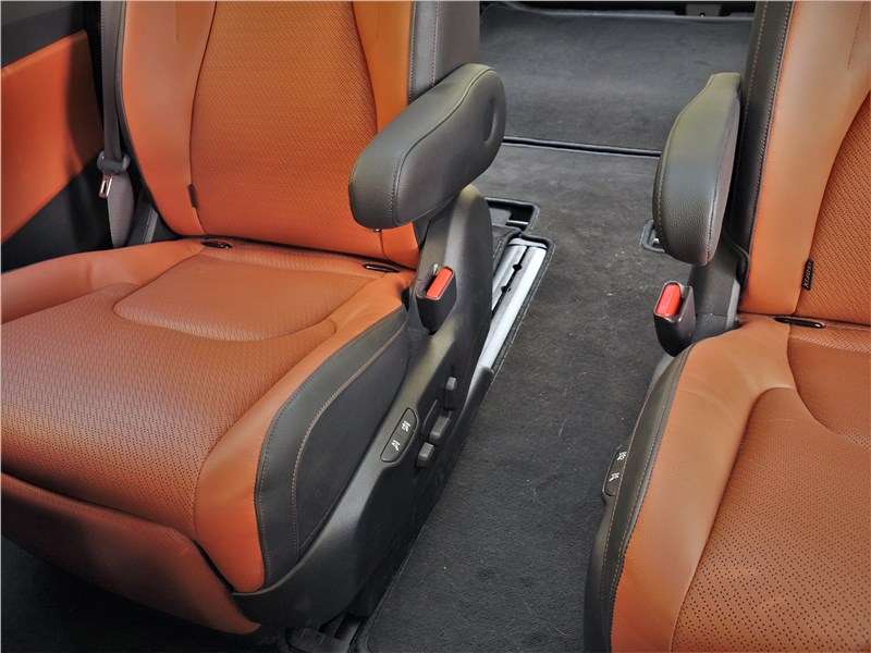 Фото KIA Carnival - ...позволяющие не только сдвигать кресла вперед-назад, но и раздвигать 