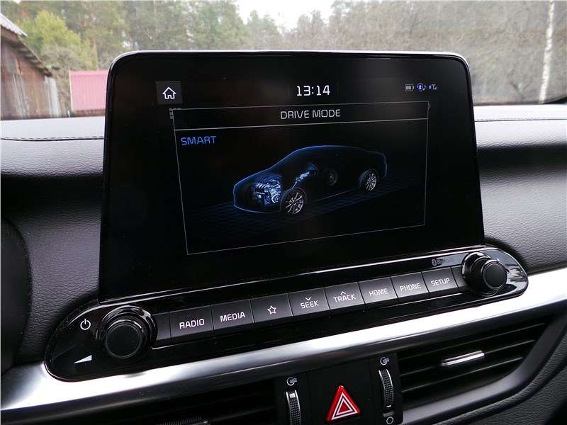 Фото KIA Cerato - Включение всех четырех режимов системы Drive mode красочно иллюстрировано