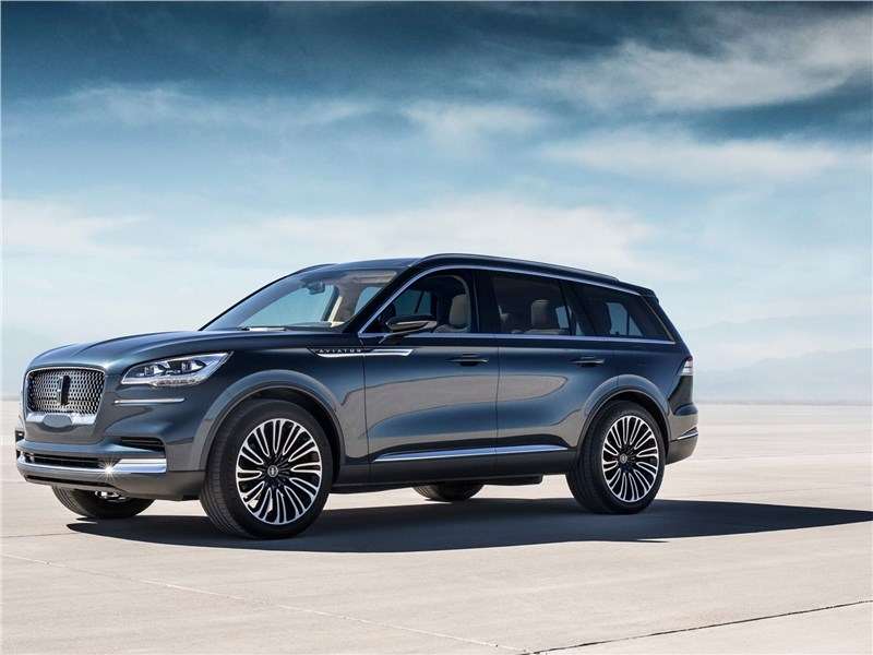 Фото Lincoln Aviator - Lincoln Aviator Concept 2018 вид спереди! сбоку