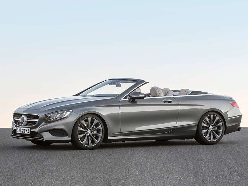 Фото Mercedes-Benz S-Class Cabriolet - Mercedes-Benz S-Class Cabrtiolet 2016 вид спереди сбоку