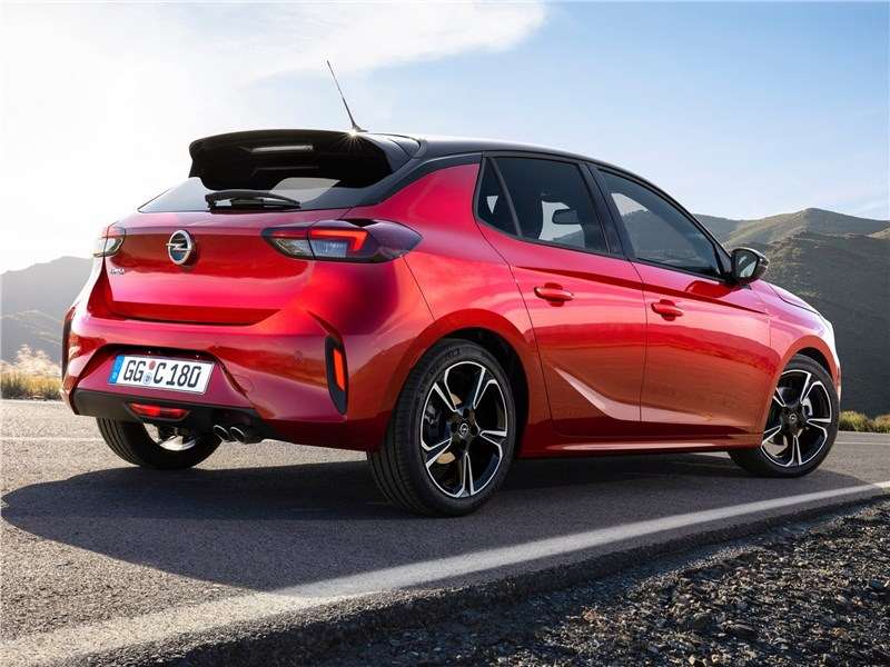 Фото Opel Corsa - Opel Corsa 2020 вид сзади сбоку