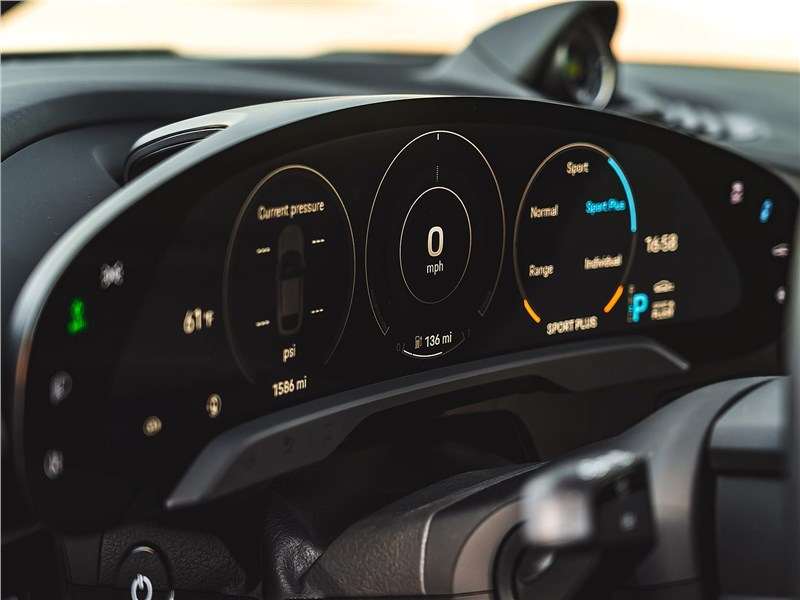 Фото Porsche Taycan Cross Turismo - Porsche Taycan 4 Cross Turismo (2022) приборная панель