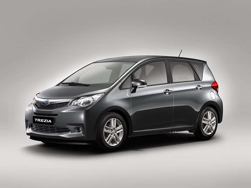 Фото Subaru Trezia - Subaru Trezia 2011 вид спереди серая
