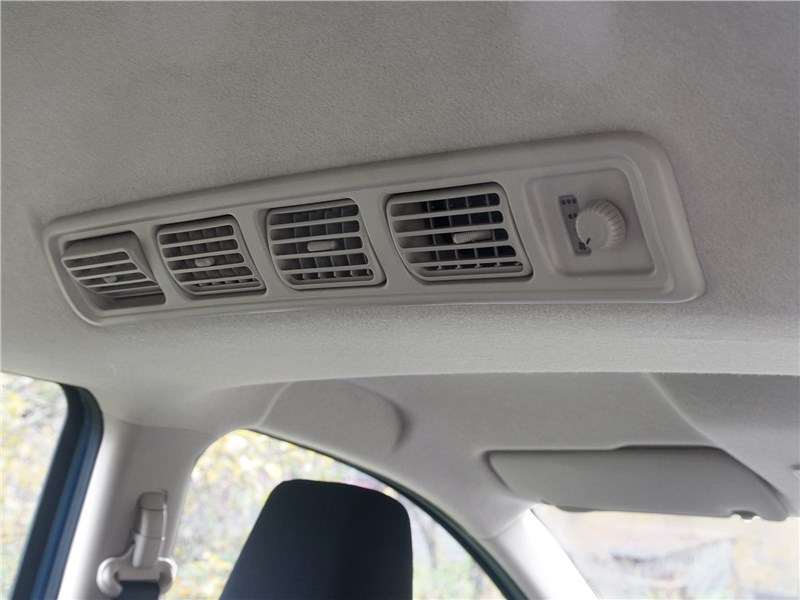 Фото Suzuki Ertiga - На потолке — дополнительный кондиционер для обитателей второго и третьего рядов кресел. Наличие его не удивляет: машина прибыла к нам из жаркой Индии