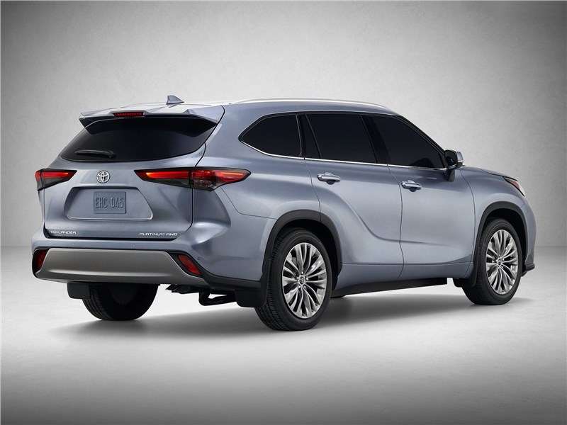 Фото Toyota Highlander - Toyota Highlander 2020 вид сзади