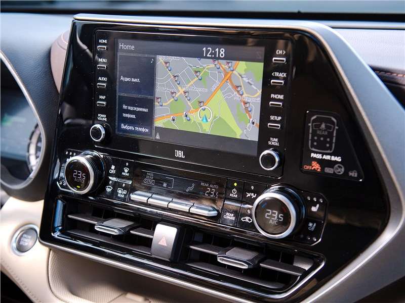 Фото Toyota Highlander - Toyota Highlander (2020) центральная консоль