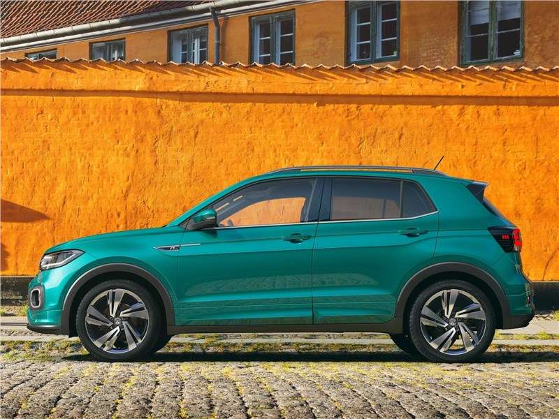 Фото Volkswagen T-Cross - Volkswagen T-Cross 2019 вид сбоку